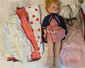 Vintage Doll with Clothes