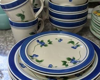 L.L. Bean Blueberry dishes