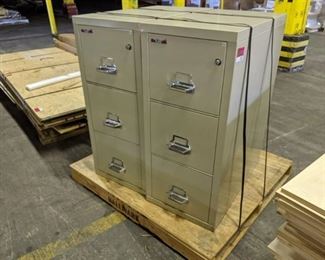 (2) Fireking Three Drawer File Cabinets