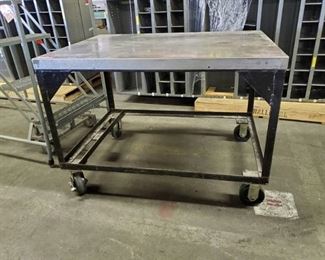 Metal Cart With Casters
