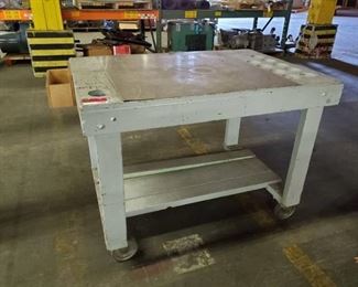 Wood Table On Casters