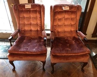 Two matching chairs.  