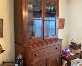 antique eastlake victorian china cabinet cupboard