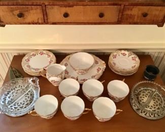 Royal Aynsley, candlewick, Fostoria etc