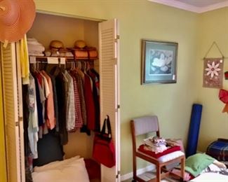 Bedroom  nice clothing, Christmas, art etc