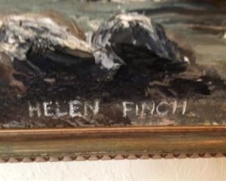 Signed Helen Finch art