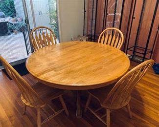 Kitchen table w chairs: $400 or best offer.
