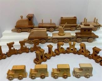 Handcrafted Wooden Trains