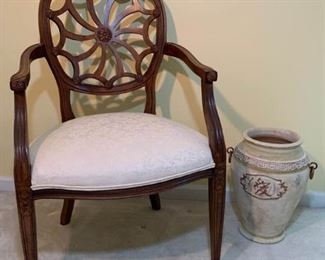 Italian Hand Carved Accent Chair