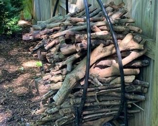 Log Ring Hoop Wood Holder