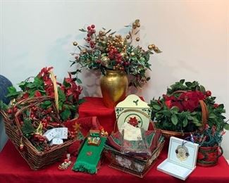 Red, Green, and Gold Holiday Decor