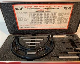 STARRETT Micrometer Caliper with Case
