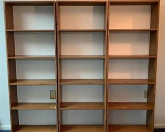 Three Matching Bookcases
