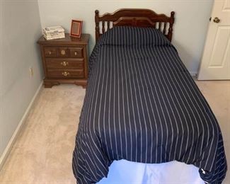 XL Twin Bed and Nightstand
