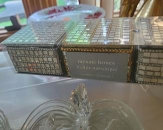 Mosaic Boxes from Pier One.  Poor Pier One...Bye Felicia