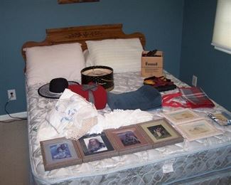 FULL-SIZE BED, PRINTS & MISC.