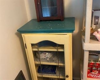 Vintage Cabinet with Glass Door