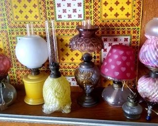 Neat miniature oil lamps