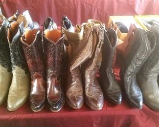 Lots of cowboy boots