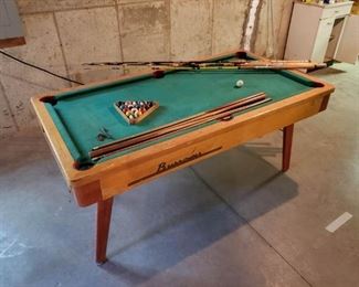 Vintage Burrowes portable pool table