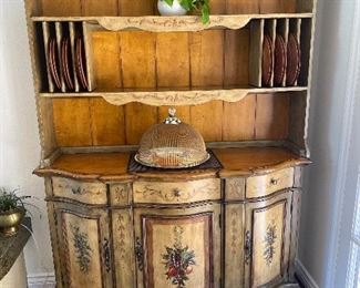 hand painted hutch
