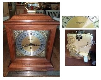 Howard Miller wooden carriage mantle clock, like new. (Innards were still wrapped in original packing) $65