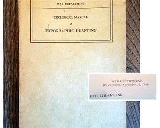 Vintage war department topographic drafting 1940 book $5. Now $2.50