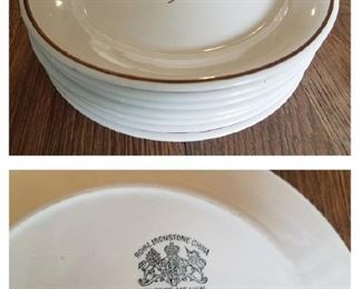 Vintage Royal Ironstone China Copper Tea Leaf plates $9 ea. Now $4.50 ea