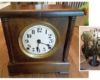 Vintage (no name) mantle clock $20. Now $10