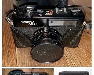 Yashica mg-1 camera with case $15