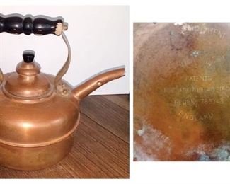 Vintage Simplex 400709-402190 Solid Copper Tea Kettle England $40. Now $20