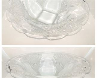 Vintage 10" clear glass bowl $10. Now $5