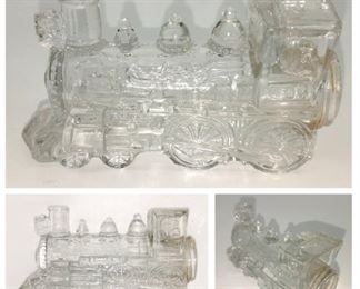 Vintage glass train candy container $15. Now $7.50