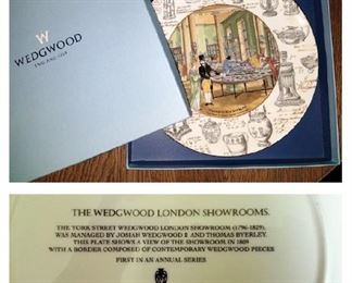 Wedgewood London Showrooms collector plate (in original box) $10. Now $5