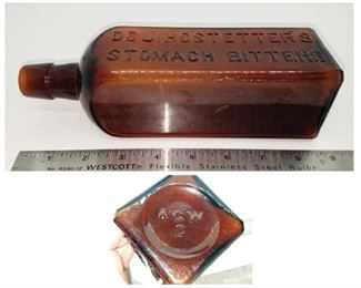 Antique Dr. J. Hostetter's stomach bitters bottle $10. Now $5
