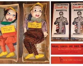 Vintage Small Fry marionettes (2) with boxes $40 for both