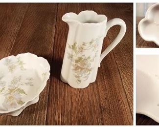 Vintage Haviland limoges small pitcher and dish $15. Now $7.50