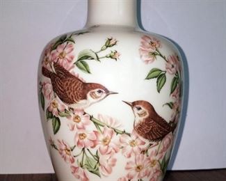 Painted bird vase $20. Now $10