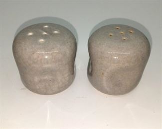 Russel Wright MCM gray Steubenville Salt & Pepper  $10. Now $5