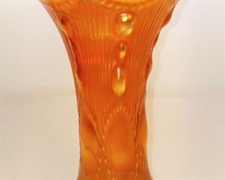 Vintage depression glass marigold vase 7.5"h $15. Now $7.50