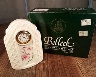 Belleek Country Trellis Clock $35. Now $17.50