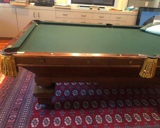 1890’s Brunswick Balke & Collender Pool Table 
The Southern, This gorgeous 130 years old 8ft. Is in pristine condition . Executive owned in Charlotte North Carolina since 2005 . Beautiful Quarter sawn Oak. One of the nicest examples of these rare tables available . Asking $9500 You can contact Eva Matthews for a showing 704-605-6368
