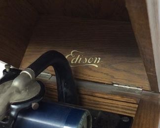 Antique Edison Wax Cylinder Phonograph