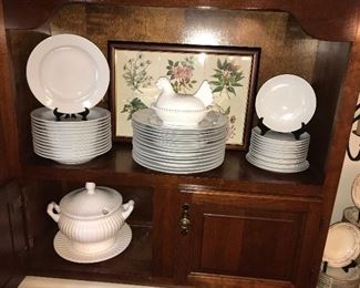 Crate & Barrel white dishes