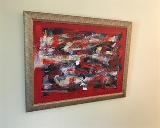 Large piece of abstract wall art