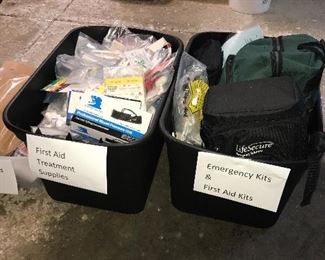 First Aid supplies and Emergency kits