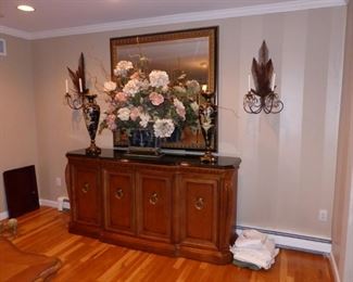marble top buffet