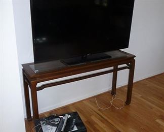 Sofa Table and 54" Samsung Flat Panel TV