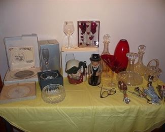 Glassware- Waterford, Lalique & Daum and Royal Doulton 