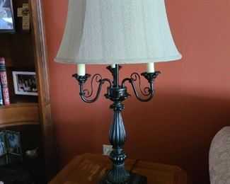 2 lamps and matching floor lamp